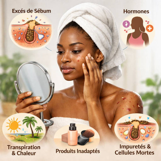 Pourquoi les boutons apparaissent sur le visage et certaines parties du corps ?