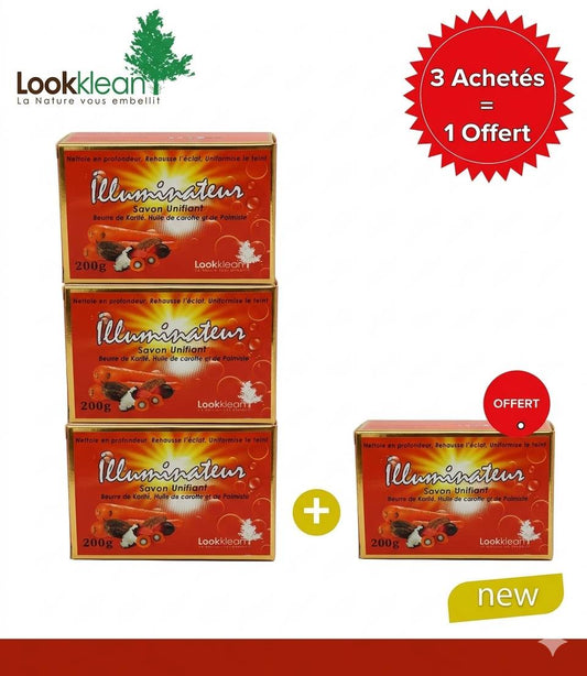 Pack Découverte Lookklean – 3 savons achetés, 1 offert