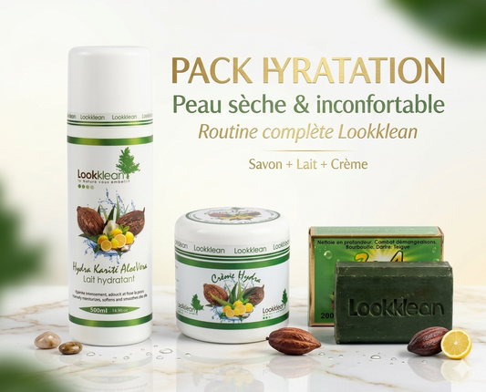 Pack Hydratation Lookklean – Peau sèche & inconfortable